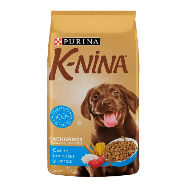 Alimento para Perros K-Nina Purina Cachorro Carne Arroz y Creales 1kg